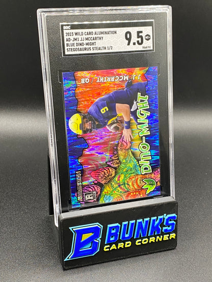 2023 JJ McCarthy Stegosaurus Stealth 1/2 SGC 9.5