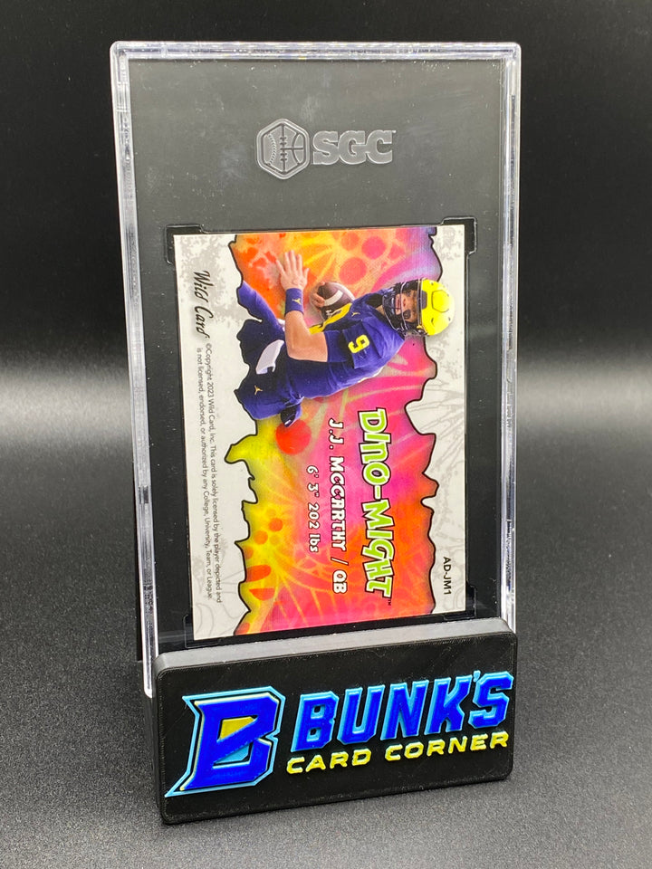 2023 JJ McCarthy Stegosaurus Stealth 1/2 SGC 9.5