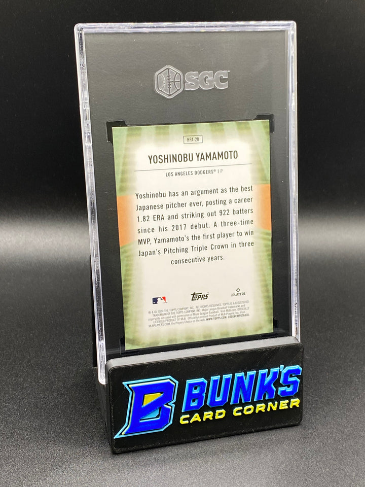 2024 Yoshinobu Yamamoto Home Field Advantage SGC 10