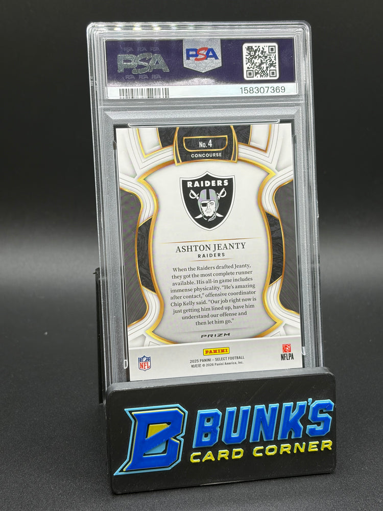 2025 Ashton Jeanty Zebra Shock Select PSA 10 RC