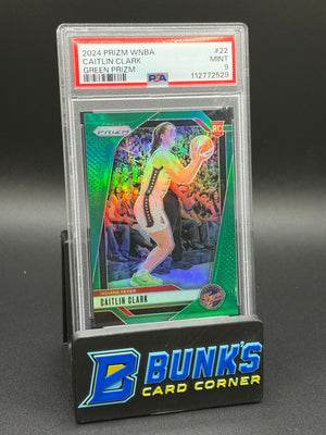 2024 Caitlin Clark Green Prizm PSA 9 RC