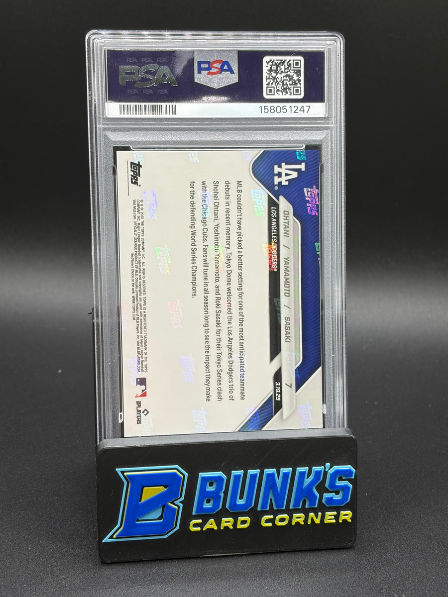 2025 Ohtani/Yamamoto/Sasaki Topps Now PSA 10
