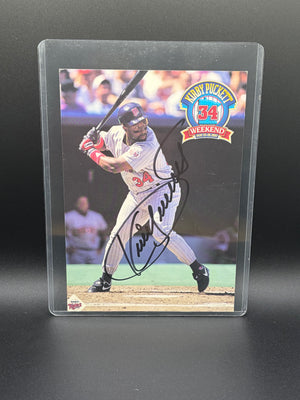 1997 Kirby Puckett Weekend Auto Signed HOF
