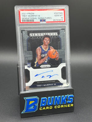 2021 Trey Murphy III Sensational Signatures PSA 10 RC