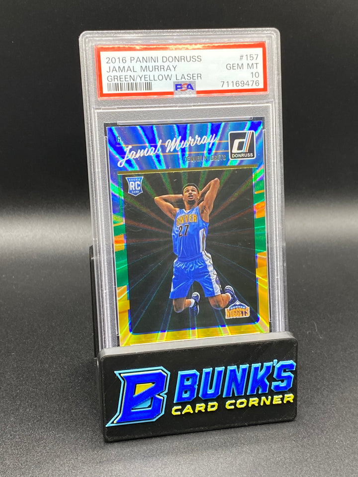 2016 Jamal Murray Green/Yellow Laser PSA 10