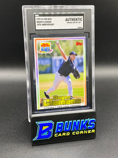 1999 Roger Clemons 10th Anniversary SGC Authentic
