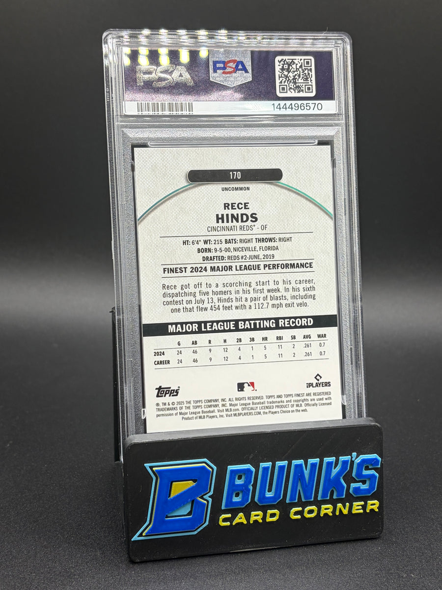 2025 Rece Hinds Green Refractor Finest PSA 10 28/35 RC
