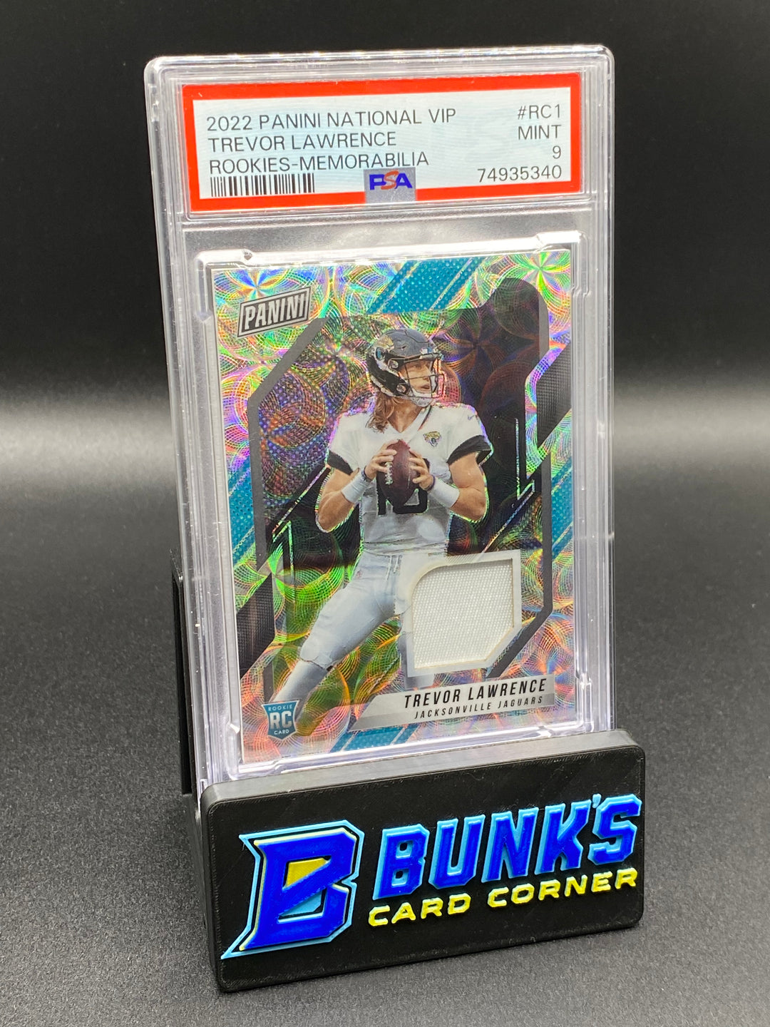 2022 Trevor Lawrence Rookie Memorabilia PSA 9