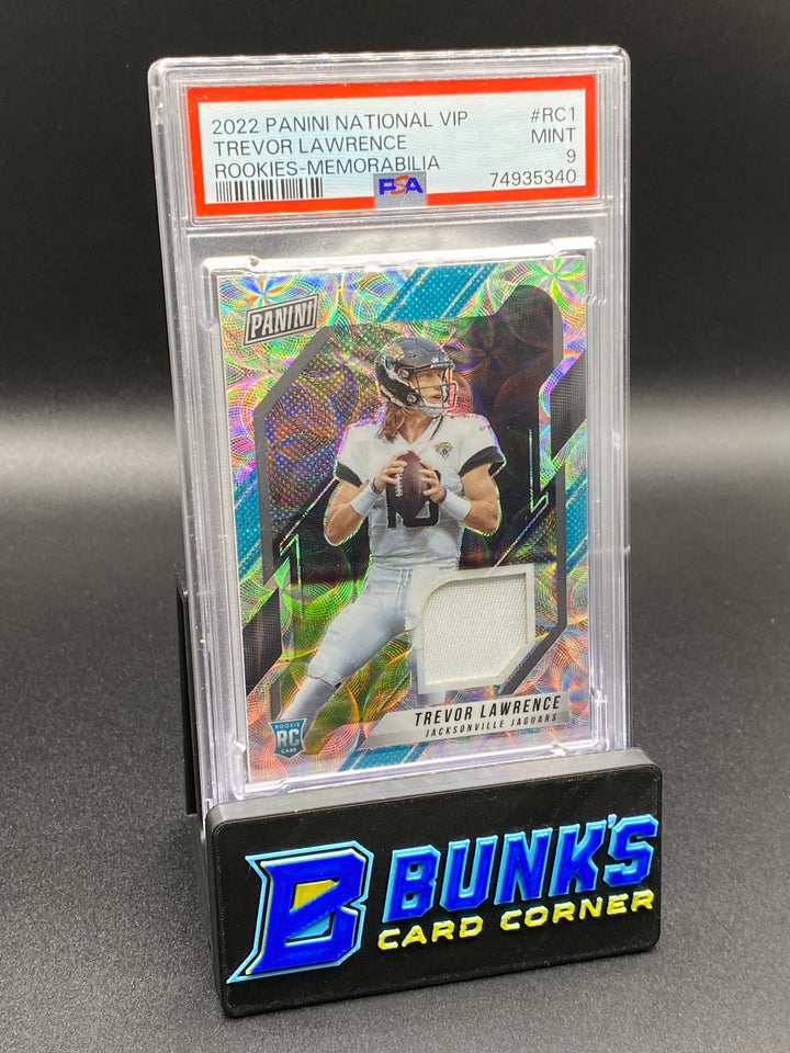 2022 Trevor Lawrence Rookie Memorabilia PSA 9