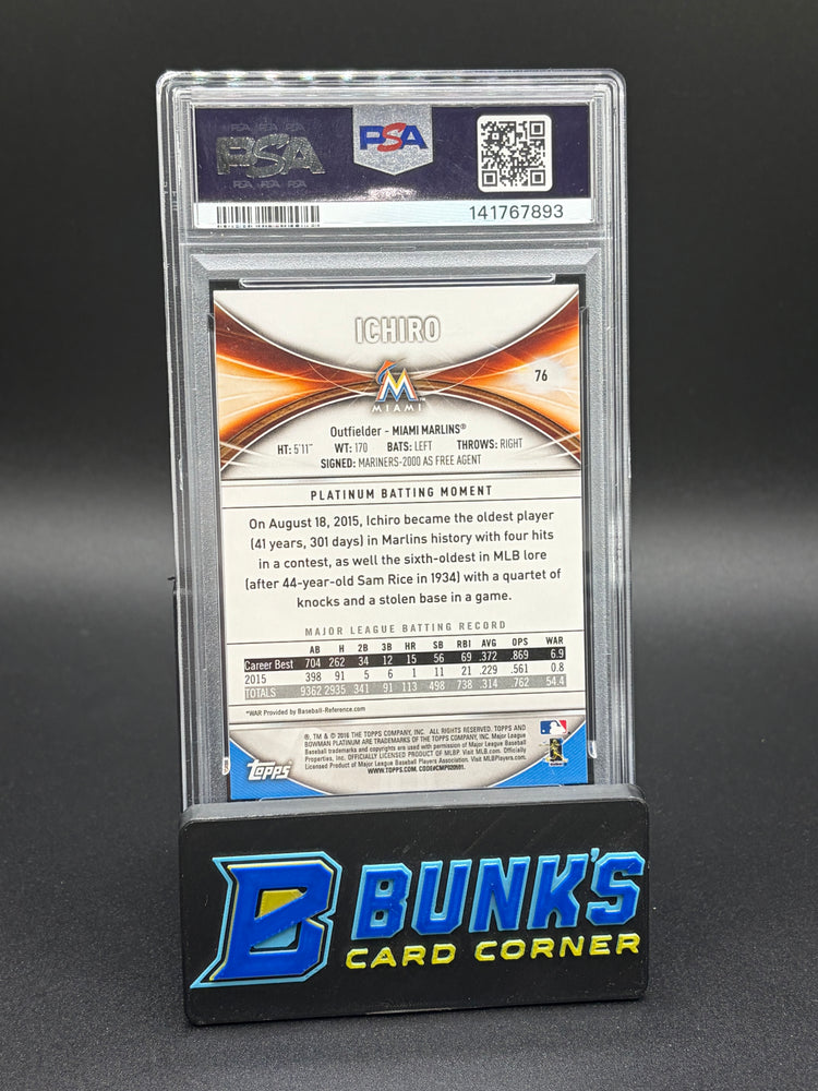 2016 Ichiro Bowman Platinum PSA 10