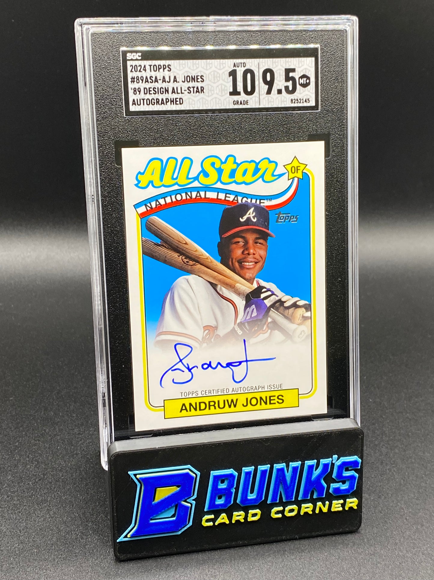 2024 Andruw Jones All Star Auto. SGC 10/9.5