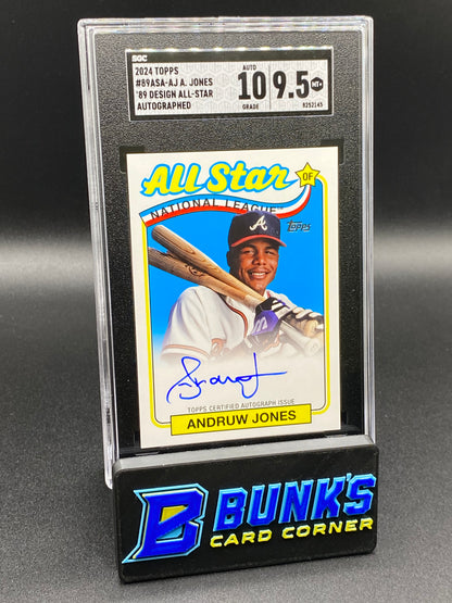 2024 Andruw Jones All Star Auto. SGC 10/9.5