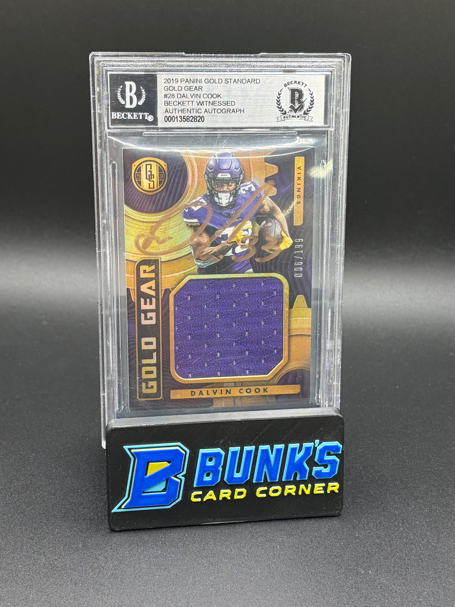 2019 Dalvin Cook Gold Gear Beckett AU Auto 6/199