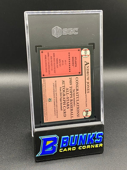 2024 Andruw Jones All Star Auto. SGC 10/9.5