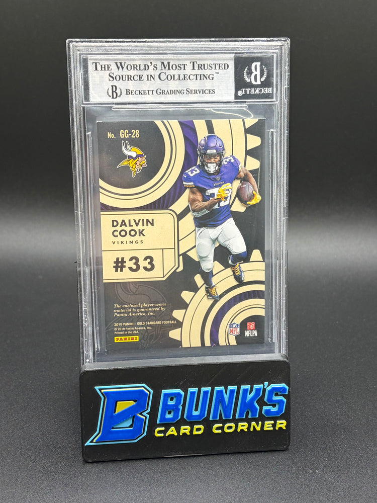 2019 Dalvin Cook Gold Gear Beckett AU Auto 6/199