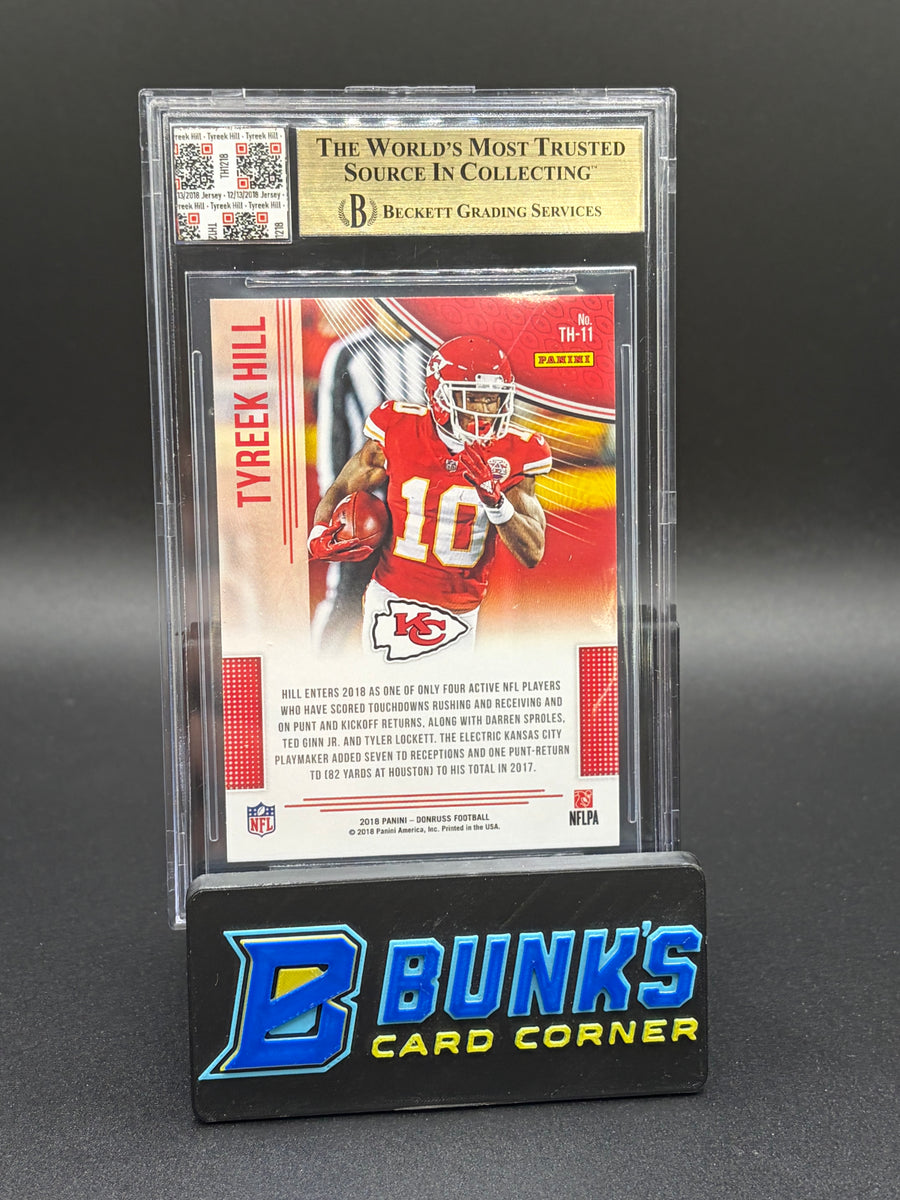 2018 Tyreek Hill Team Heroes Beckett 9.5