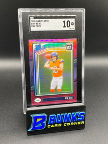 2024 Bo Nix Pink Prizm SGC 10
