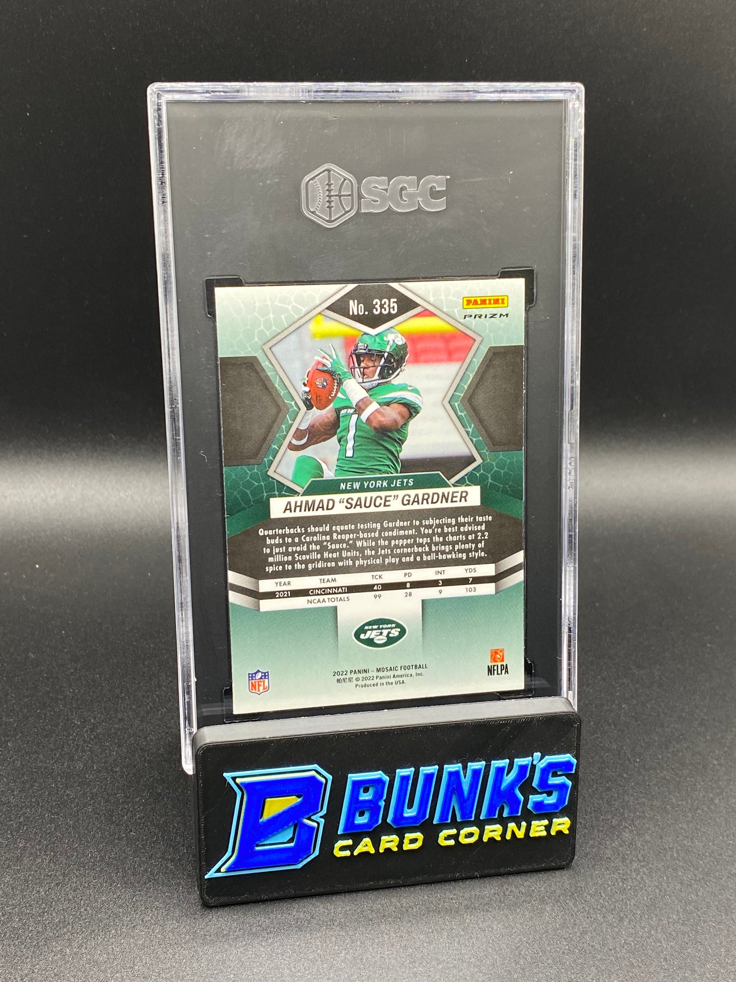 2022 Ahmad Gardner Green Prizm SGC 10