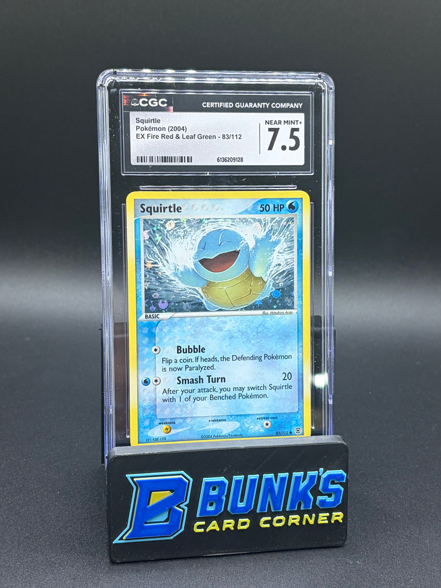 Squirtle EX Fire Red & Leaf Green CGC 7.5
