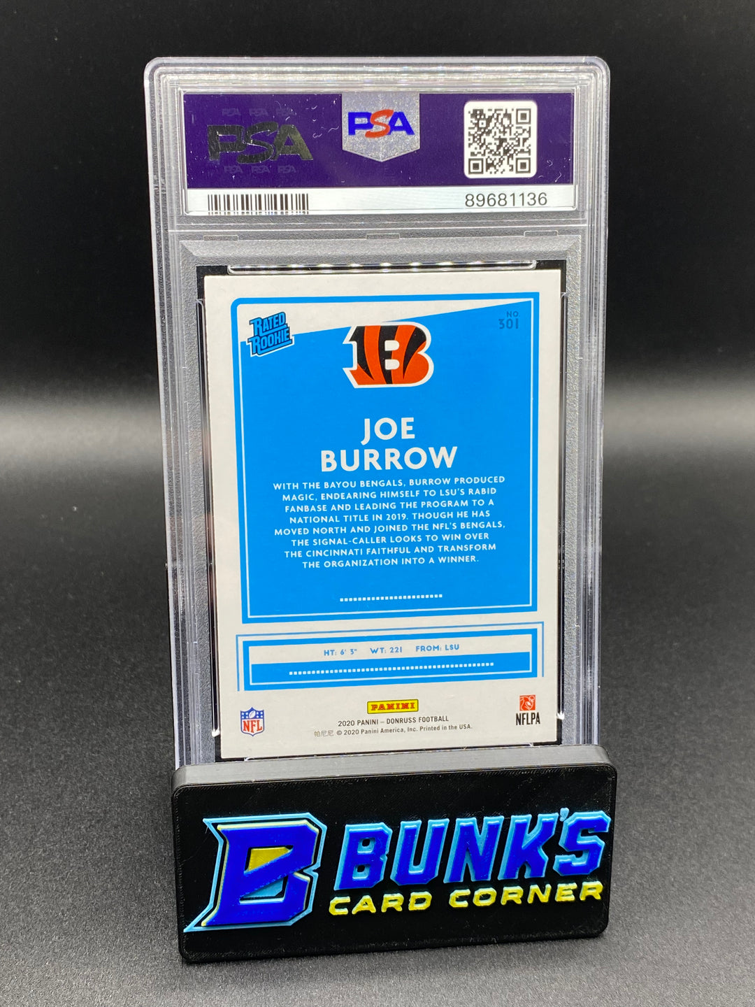 2020 Joe Burrow PSA 9