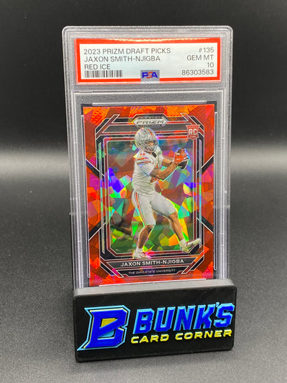 2023 Jaxon Smith-Njigba Red Ice PSA 10