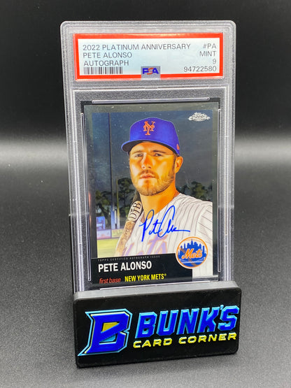 2022 Pete Alonso Auto. PSA 9