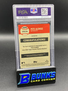 2022 Pete Alonso Auto. PSA 9