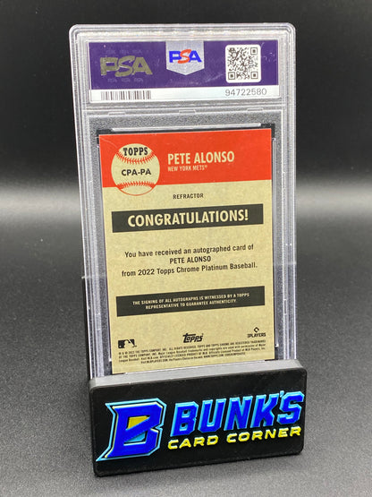 2022 Pete Alonso Auto. PSA 9
