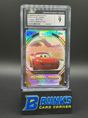 Lightning McQueen Pixar's Global Tour CGC 9 11/100