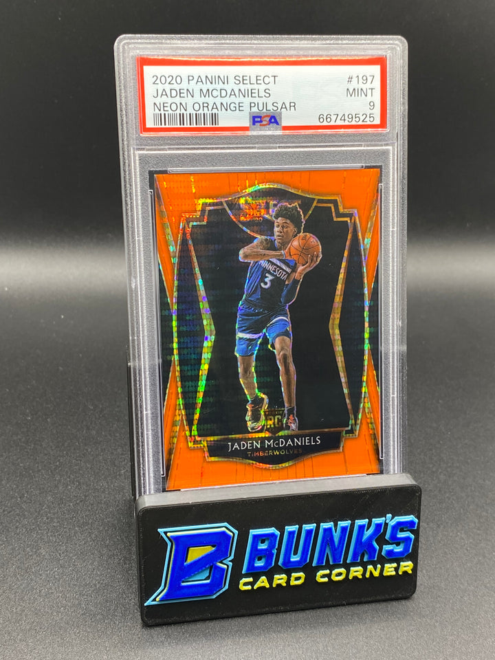 2020 Jaden McDaniels Neon Orange Pulsar PSA 9