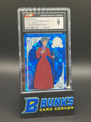 Lady Tremaine Disney Chrome Sapphire Topps CGC 9