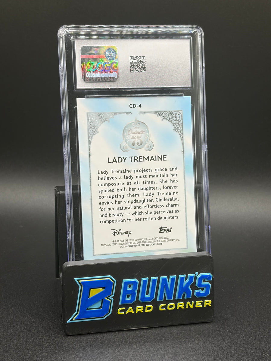 Lady Tremaine Disney Chrome Sapphire Topps CGC 9