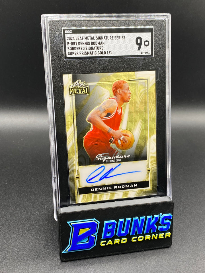 2024 Dennis Rodman Bordered Sig. Super Prismatic Gold 1/1 SGC 9
