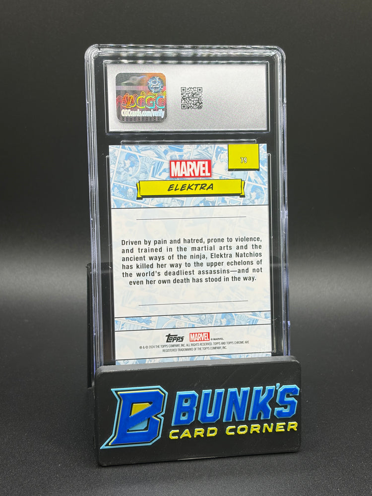Elektra Marvel Chrome Sapphire Topps Green CGC 9 22/99