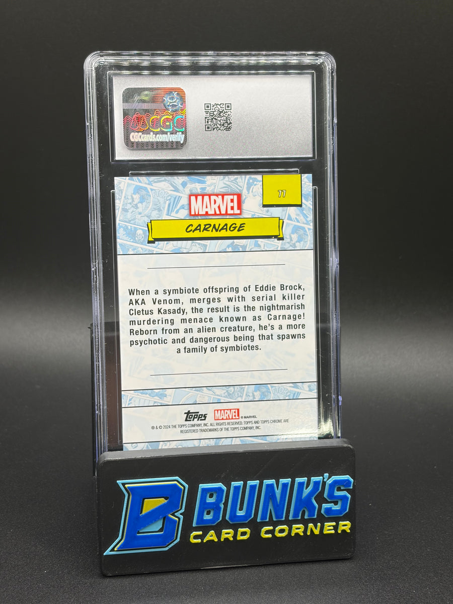 Carnage Marvel Chrome Sapphire Topps Gold CGC 9 49/50