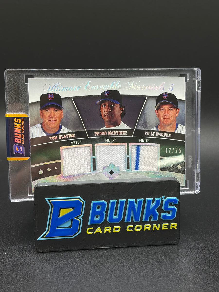 2006 Tom Glavine & Pedro Martinez & Billy Wagner Upper DeckTri Patch 17/25