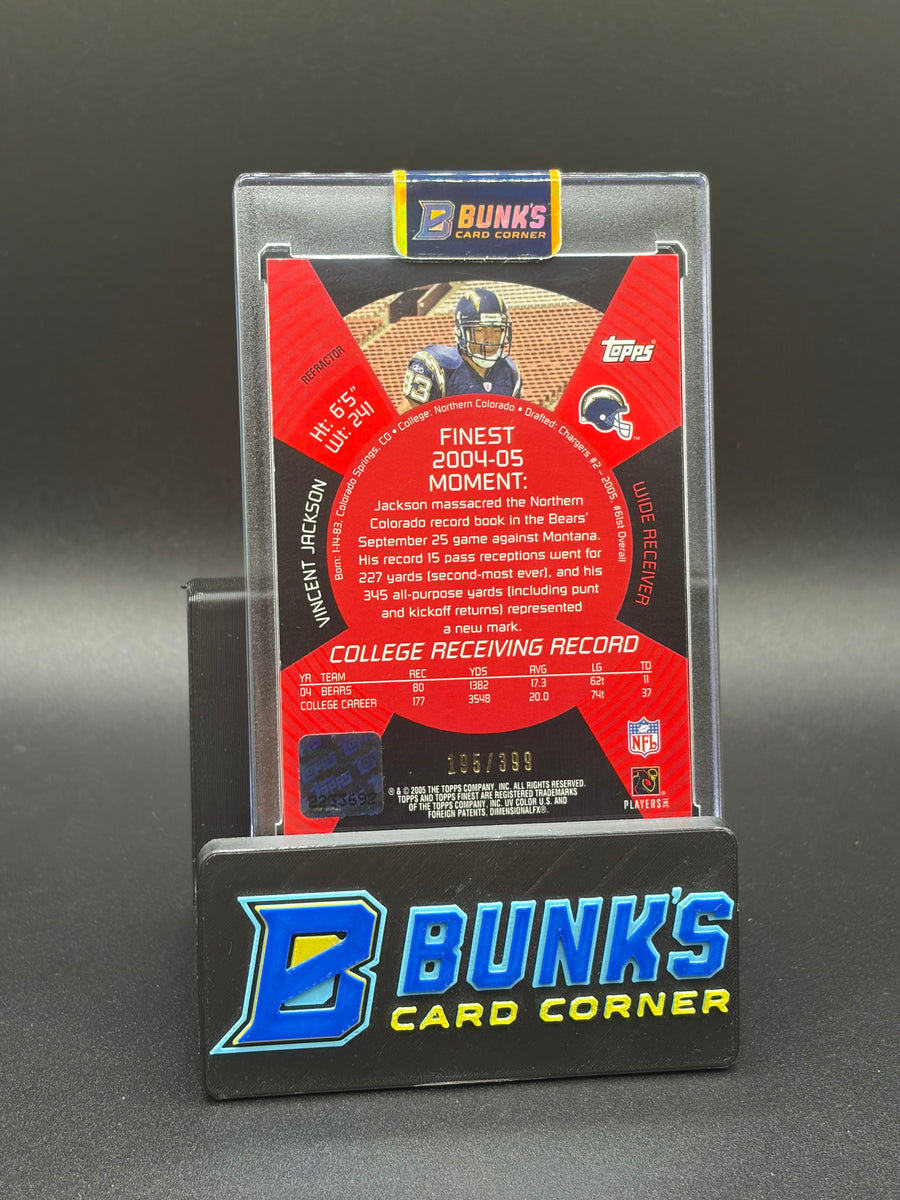2005 Vincent Jackson Auto Finest 195/399
