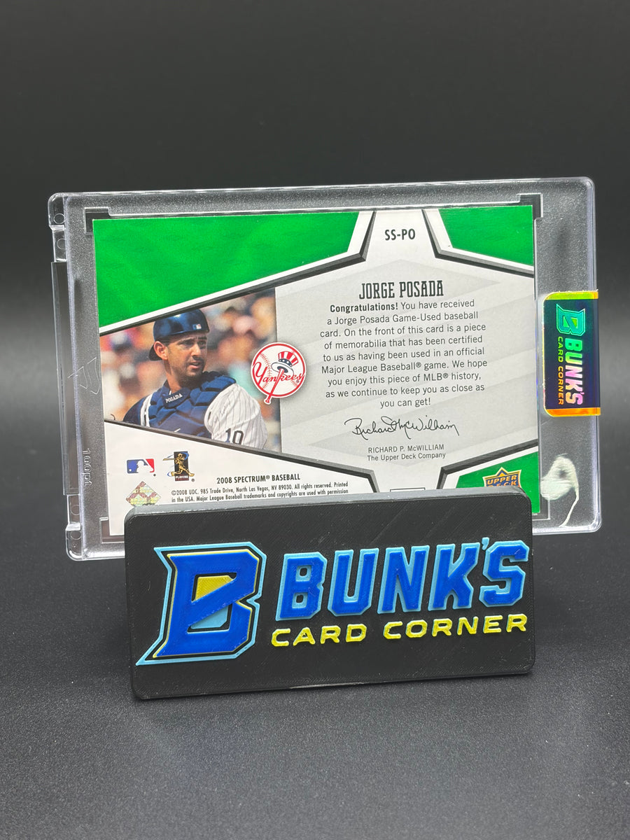 2008 Jorge Posada Spectrum Upper Deck Swatches 7/50