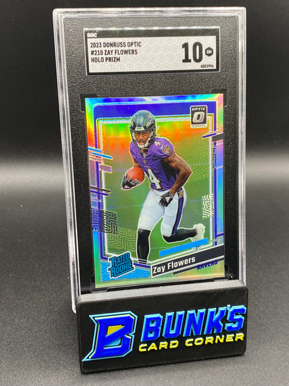 2023 Zay Flowers Holo Prizm SGC 10