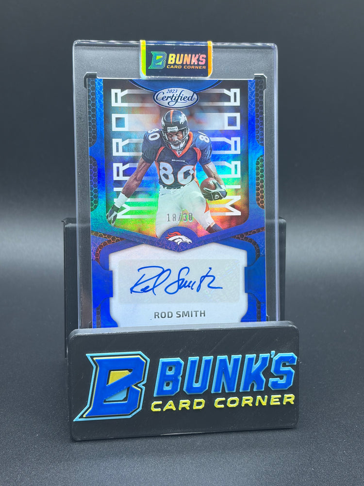 2023 Rod Smith Certified Panini Mirror 18/30 Auto