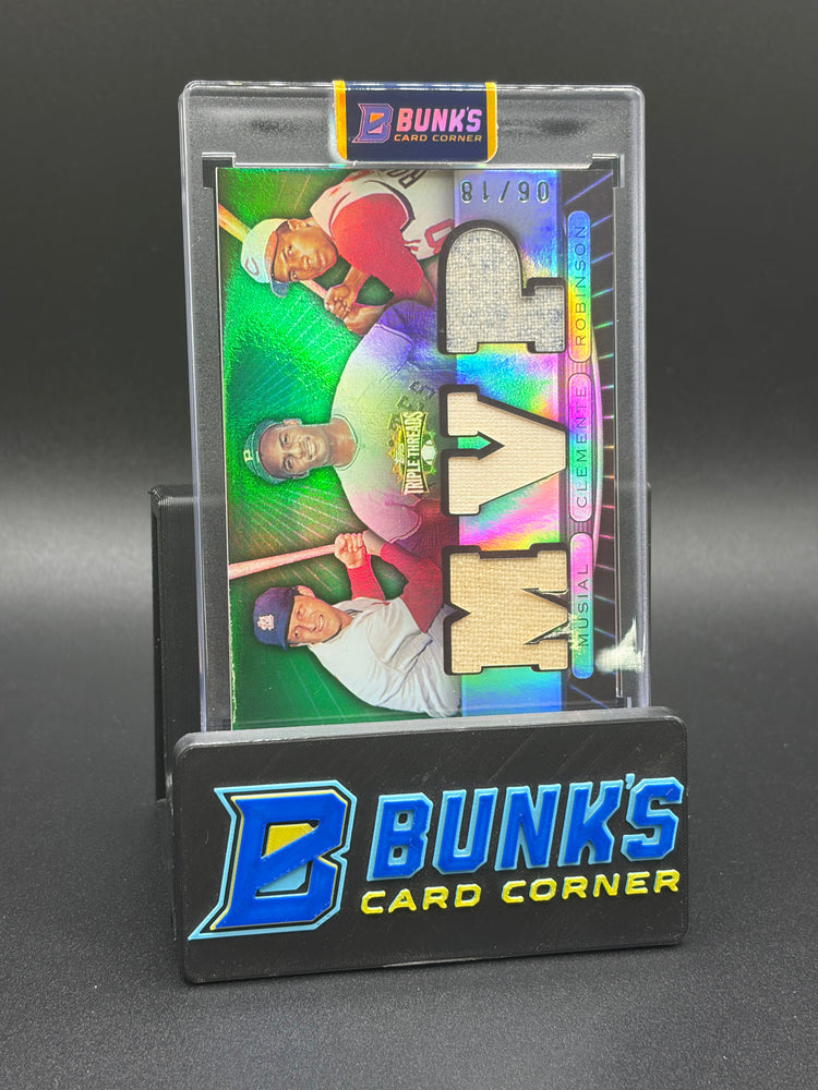 2007 Frank Robinson & Roberto Clemente & Stan Musial Topps Triple Thread 6/18