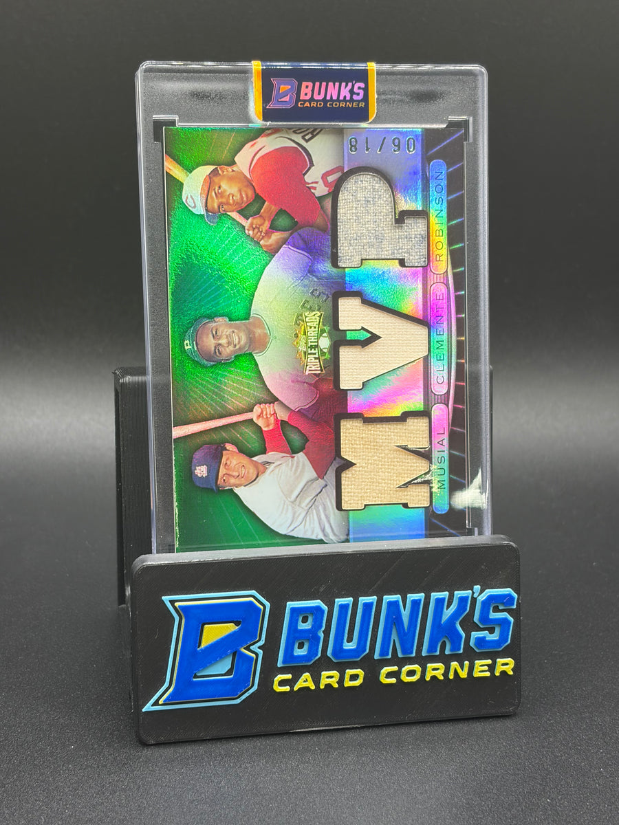 2007 Frank Robinson & Roberto Clemente & Stan Musial Topps Triple Thread 6/18