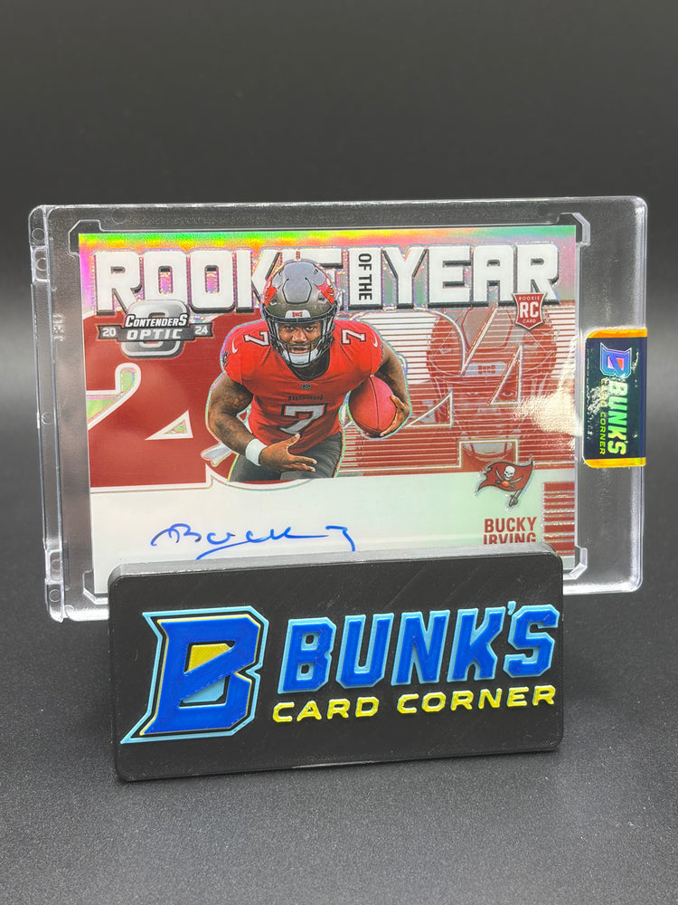 2024 Bucky Irving Rookie of the Year Contenders Optic Auto 38/99 RC