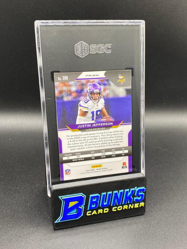 2020 Justin Jefferson Red/White/Blue Prizm SGC 10