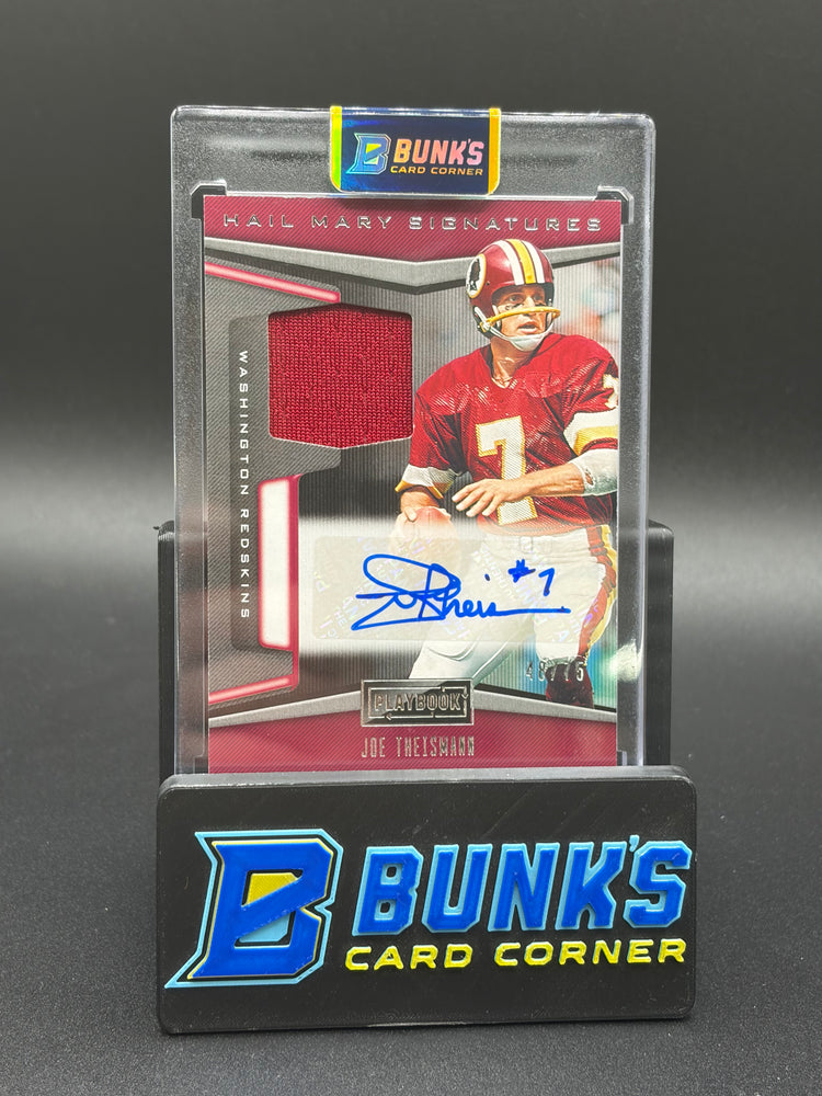 2019 Joe Theismann Playbook Panini Auto Patch 48/75