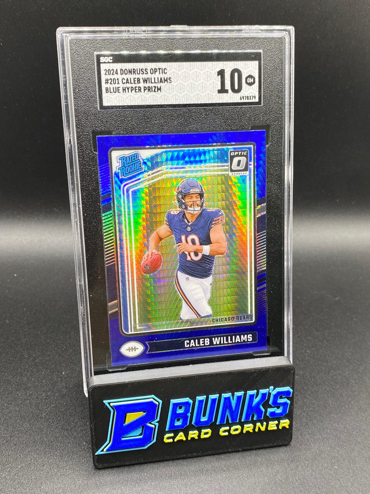 2024 Caleb Williams Blue Hyper Prizm SGC 10