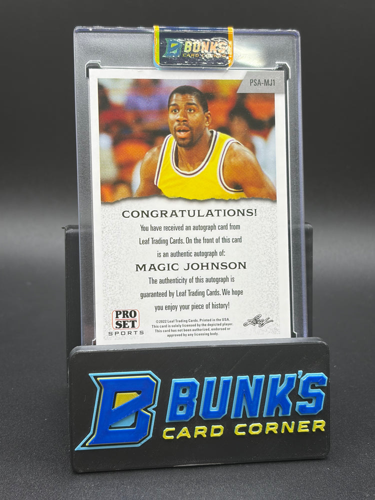2022 Magic Johnson Leaf Pro Set Auto