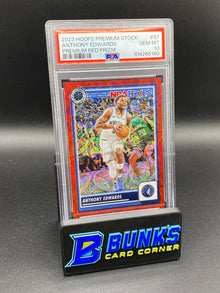 2023 Anthony Edwards Premium Red Prizm PSA 10