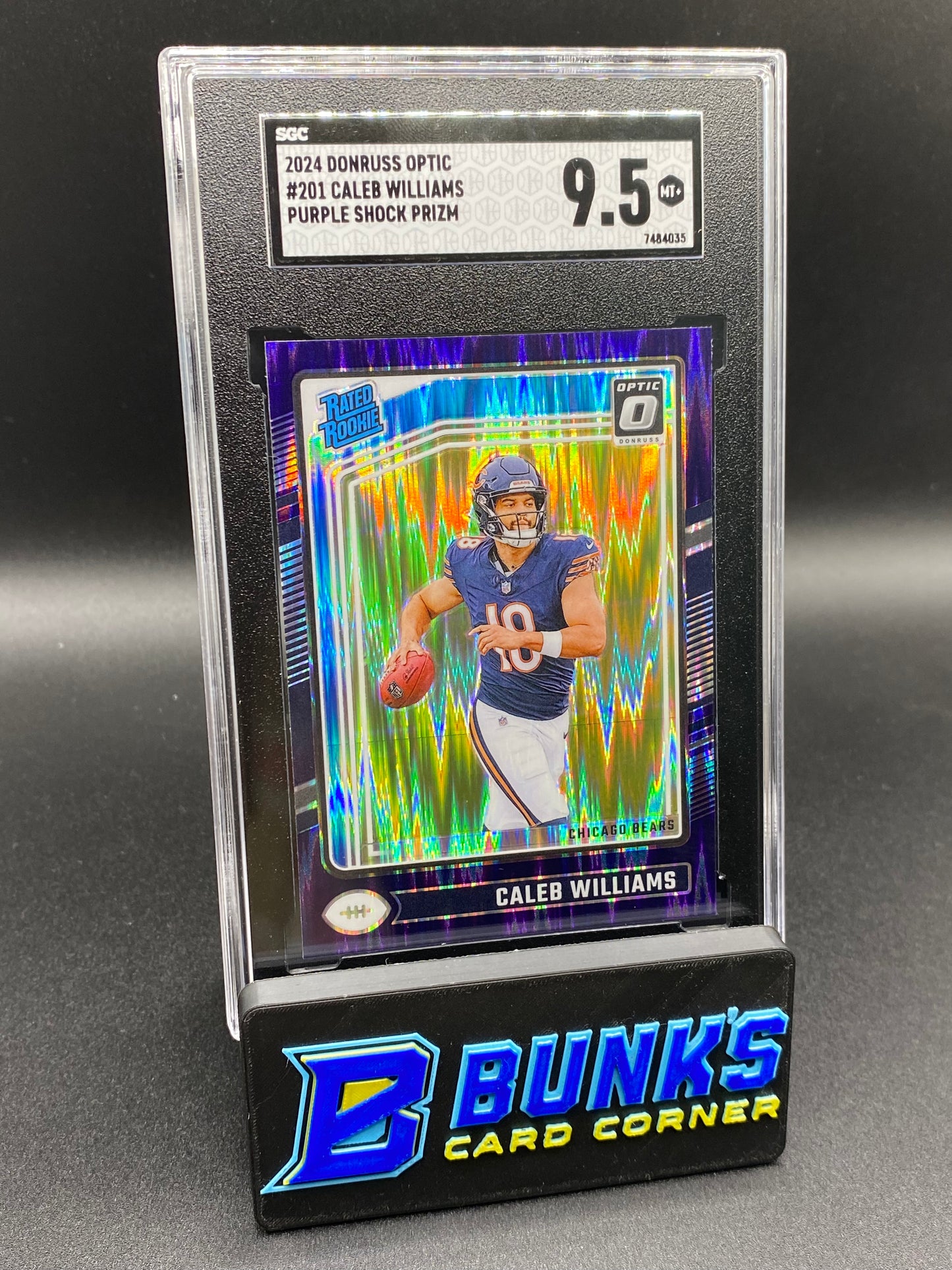 2024 Caleb Williams Purple Shock Prizm SGC 10