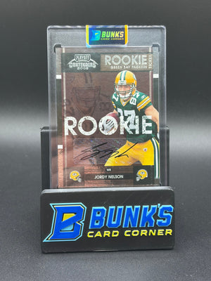 2008 Jordy Nelson Playoff Contenders Rookie Ticket Auto RC